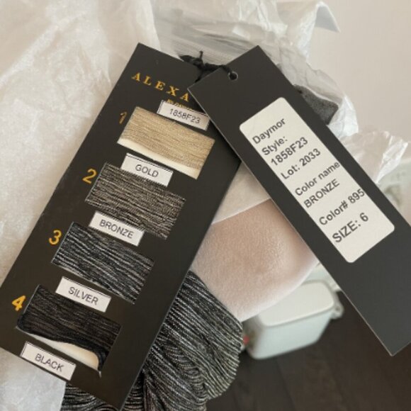 NWT Alexander by Daymor 1858F23 Prom Dress Bronze size 6 - Picture 9 of 9